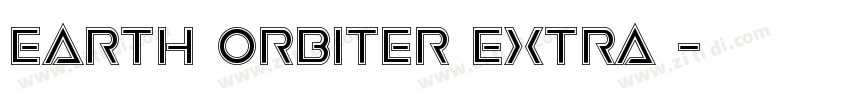 Earth Orbiter Extra 字体转换